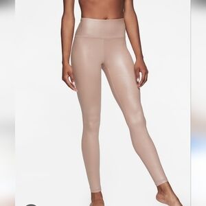 Athleta Shimmering Beige Leggings
